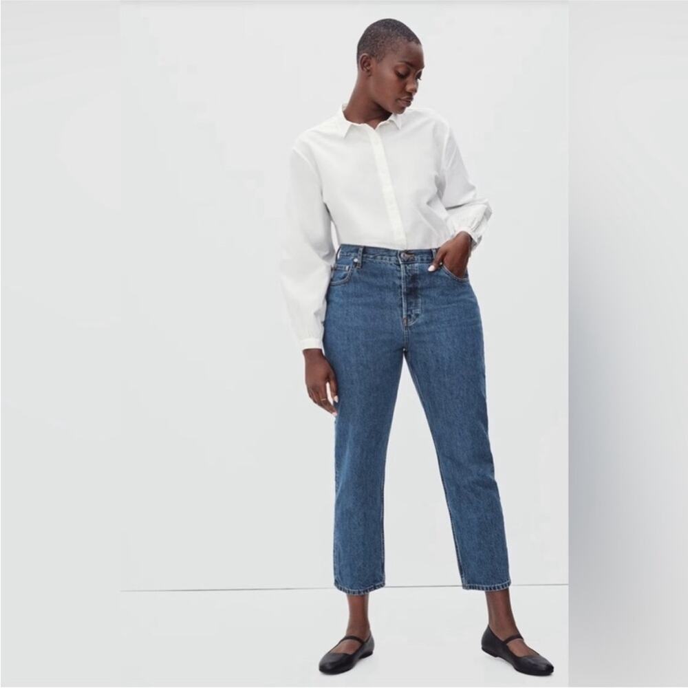 Everlane Curvy 90s Cheeky High Rise Straight‎ Leg Ankle Jeans in Northridge NEW
